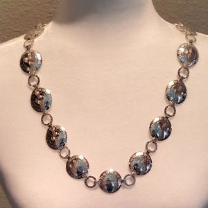 VINTAGE STERLING SILVER CONCHO NECKLACE OR BELT